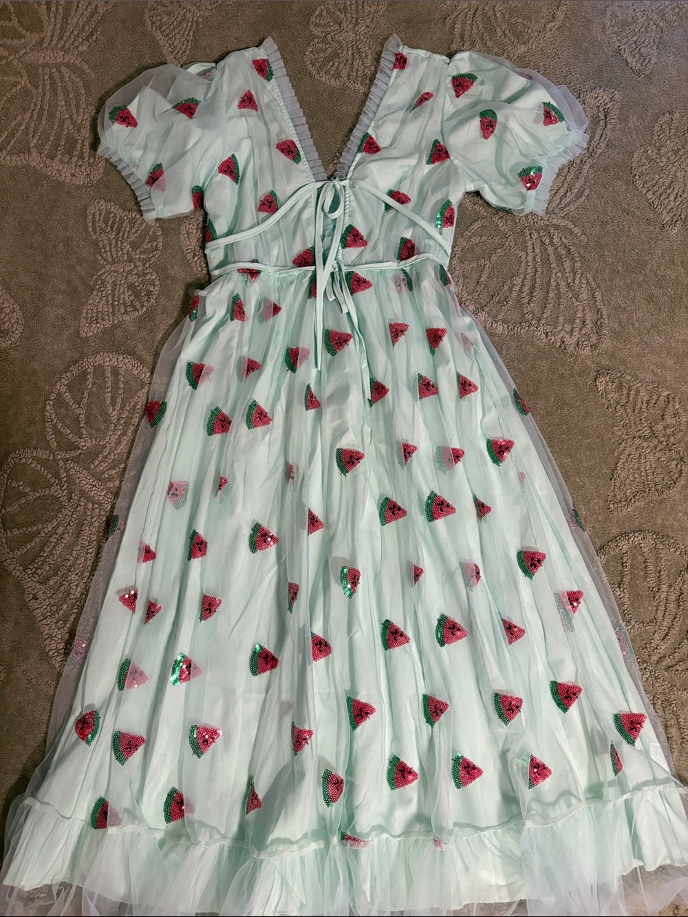 Mint Green Watermelon Tulle woman’s dress